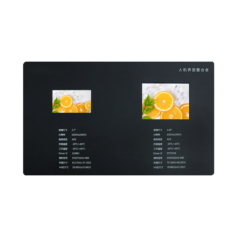 Pantalla LCD cuadrada de 2,7”, 3,45”