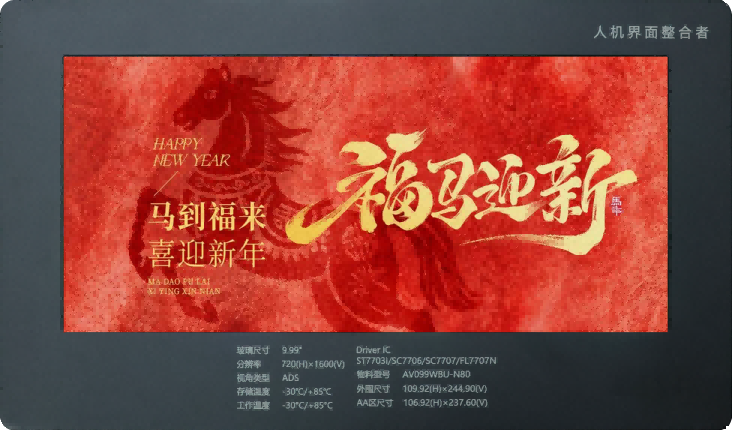 Pantalla TFT de 9,99